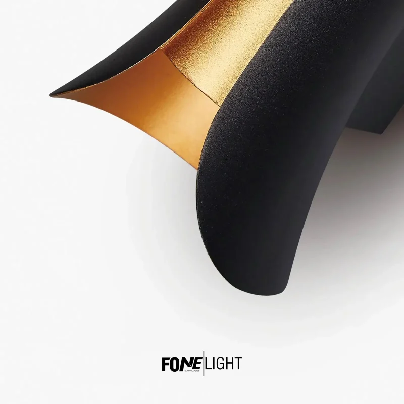 sarı ve siyah renginde Fonelight marka dekoratif dış mekan aydınlatma armatürü