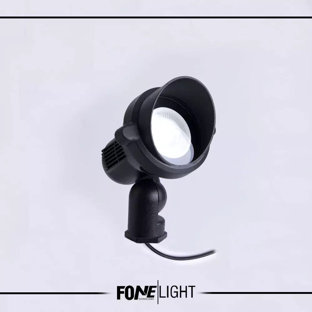 Antrasit renk Fonelight marka alüminyum bahçe spot aydınlatma armatürü